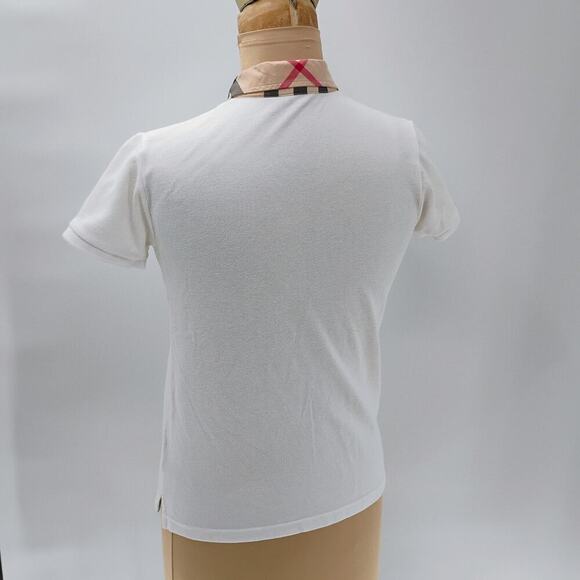 BURBERRY Polo size 12y young girls polo T-shirt Burberry logo pattern print - Picture 10 of 15